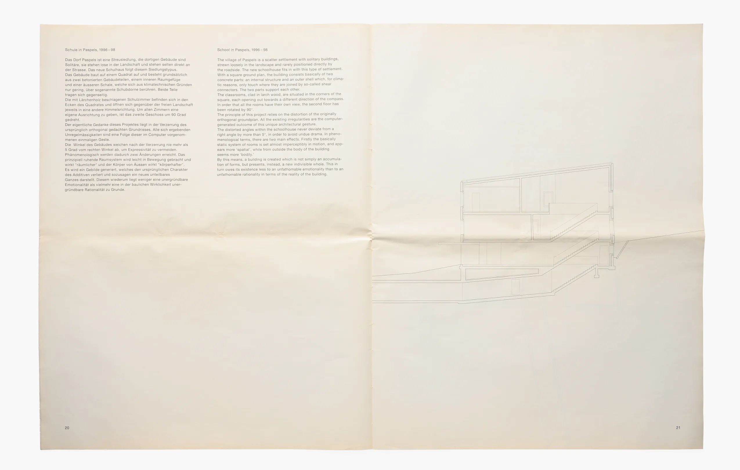 Valerio Olgiati: Plan 1:100